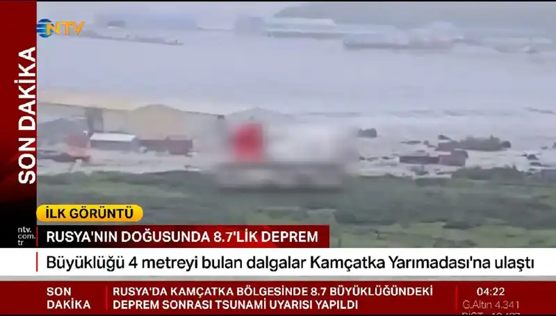 Kamçatka Kıyılarında Tsunami Uyarısı: İlk Dalgalar Geliyor