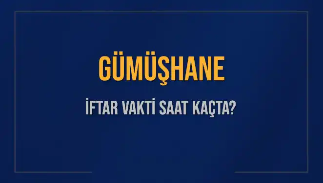 Gümüşhane'de İftar Saati ve Akşam Ezanı İçin Geri Sayım Başladı