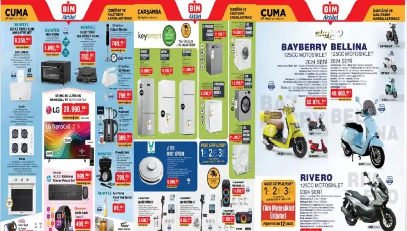 BİM, 4-7 Mart Aktüel Ürünler Kataloğu ile Cüzdanları Rahatlatacak İndirimler Sunuyor