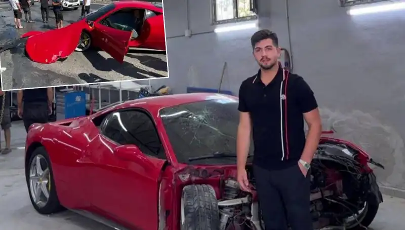 15 Milyonluk Ferrari Hurdaya Döndü: Sahibi Sinirli ve Üzgün!