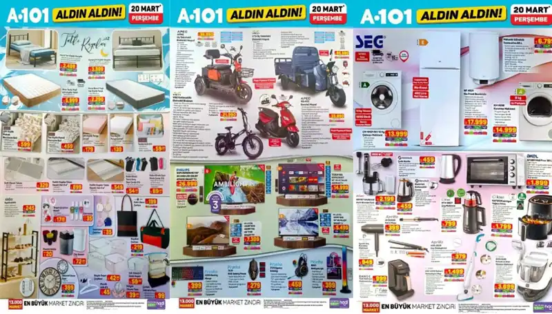 A101 Aktüel 20 Mart Kataloğu: Yatak, Halı ve Ayakkabılıklar Fırsatlarla Geldi!