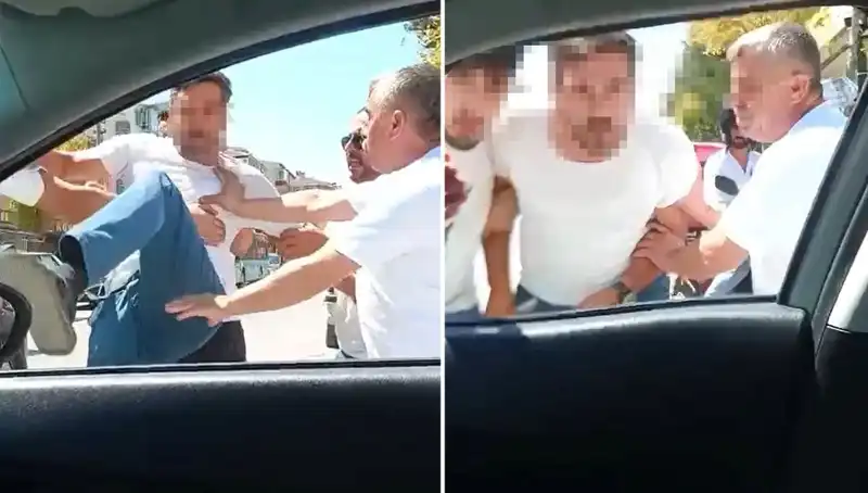 Dolmuş Şoförü Trafiği Alt Üst Etti: Dehşet Anları Kameralara Yansıdı